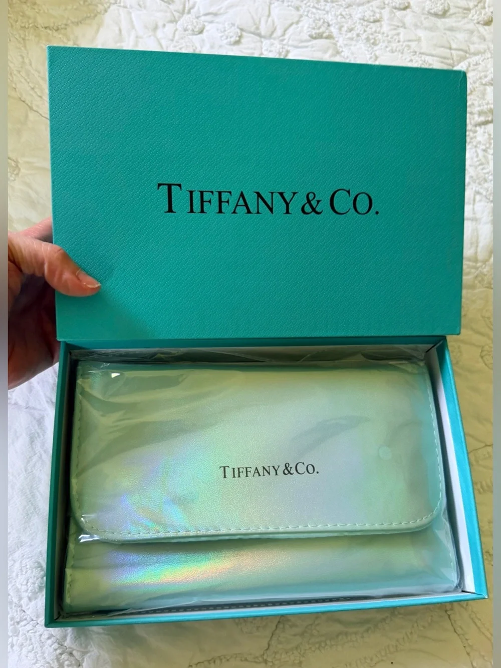 Set of 12 Tiffany & Co Fashion Makeup Brushes NEW in Branded Iridescent Box